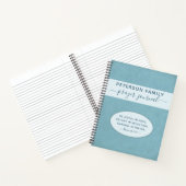 Prayer Journal personalisiert Familienname Notizbu Notizblock (Innenseite)