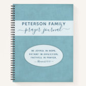 Prayer Journal personalisiert Familienname Notizbu Notizblock (Vorderseite)