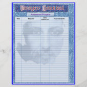 PRAYER JOURNAL SEITEN Album / Binder Beilage Seite (Hinten)