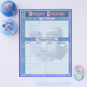 PRAYER JOURNAL SEITEN Album / Binder Beilage Seite (Einzeln)