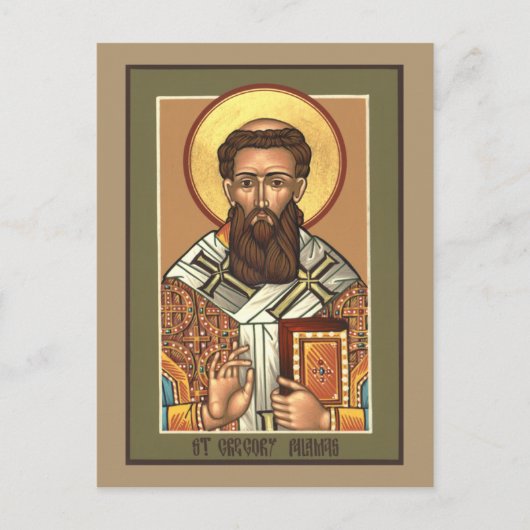 Prayer-Karte St. Gregory Palamas Postkarte (Vorderseite)