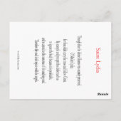 Prayer-Karte St. Lydia Postkarte (Rückseite)
