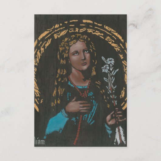Prayer-Karte St. Philomena Dankeskarte (Vorderseite)