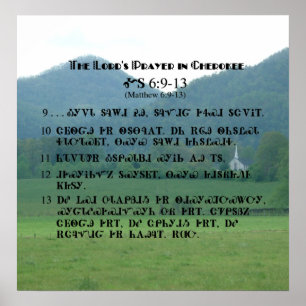 Prayer Lords im Cherokee Charakter-Plakat Poster