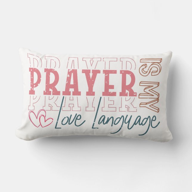Prayer Love Language Lendenkissen (Vorderseite)