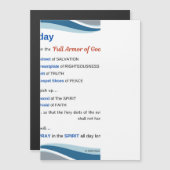 Prayer Magnet - Full Armor of God - 7"x5" (Vorne/Hinten)