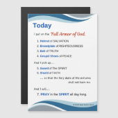 Prayer Magnet - Full Armor of God - 7"x5" (Vorne/Hinten)