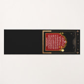 Prayer Mat Ayat Al Kursi Yogamatte (Vorderseite (Horizontal))