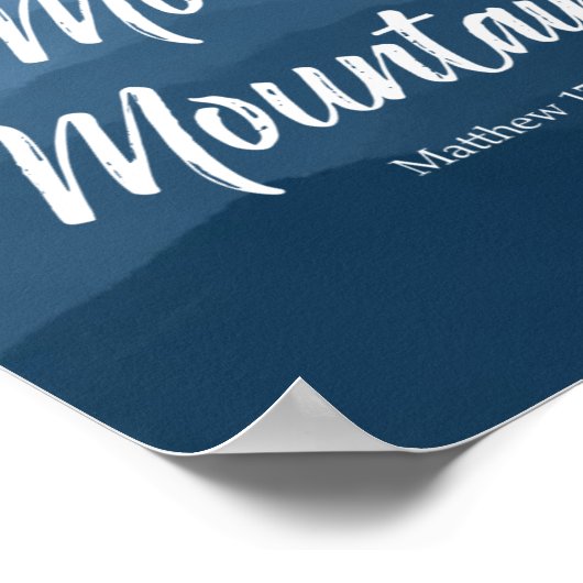 PRAYER MOVES MOUNTAINES WALL ART POSTER (Ecke)