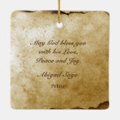 Prayer of Jabez Bibel Verse Personalized Ornament (Rückseite)