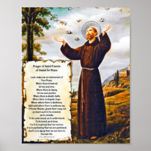 Prayer of Saint St. Francis of Assisi 15:17 Paris Poster
