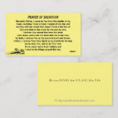 PRAYER OF SALVATION hinzufügen Kirche oder Ministe Visitenkarte (Vorne/Hinten)