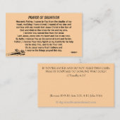 PRAYER OF SALVATION hinzufügen Kirche oder Ministe Visitenkarte (Vorne/Hinten)