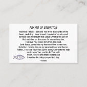 PRAYER OF SALVATION hinzufügen Kirche oder Ministe Visitenkarte (Vorderseite)