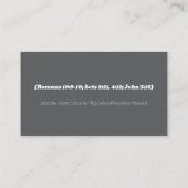 PRAYER OF SALVATION hinzufügen Kirche oder Ministe Visitenkarte (Rückseite)