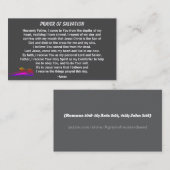 PRAYER OF SALVATION hinzufügen Kirche oder Ministe Visitenkarte (Vorne/Hinten)