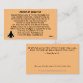 PRAYER OF SALVATION hinzufügen Kirche oder Ministe Visitenkarte (Vorne/Hinten)