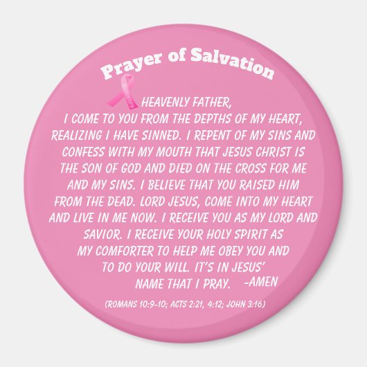 PRAYER OF SALVATION MAGNET (Vorne)