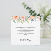 Prayer on Your Wedding Day Card | Wedding Blessing Karte (Stehend Vorderseite)