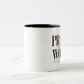 Prayer Over Worry mug Zweifarbige Tasse (Mittel)
