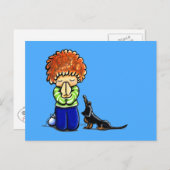 Prayer Partners Boy B/T Dackel Postkarte (Vorne/Hinten)