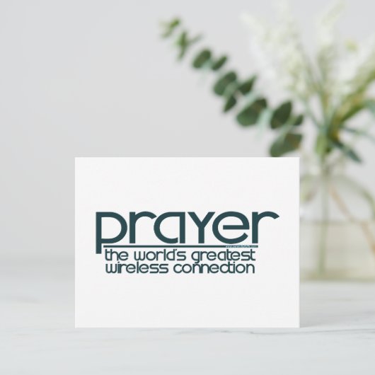 PRAYER POSTKARTE (Stehend Vorderseite)