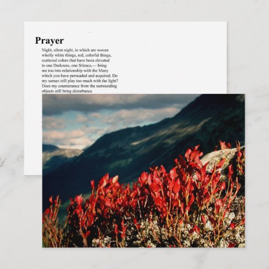 PRAYER POSTKARTE (Vorne/Hinten)