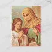 Prayer to St. Anne, Catholic Prayer Card Platzkarte (Vorderseite)