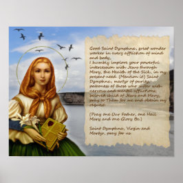 PRAYER TO ST DYMPHNA POSTER
