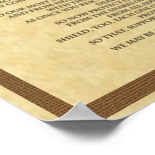 PRAYER TO ST. JOSEPH POSTER (Ecke)