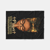 Prayer Warrior Christians Camo African American Af Fleecedecke (Vorderseite (Horizontal))