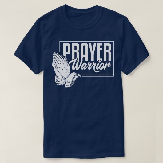 Prayer Warrior Christlich Pastor TShirt (Design vorne)