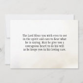 PRAYER WARRIOR Gebet Hand auf Bibelflachkarte (Rückseite)