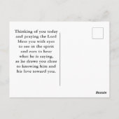 PRAYER WARRIOR Gebet Hand Bibel Christliches Kreuz Postkarte (Rückseite)