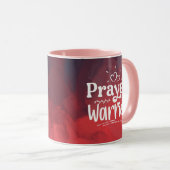 PRAYER WARRIOR Inspiration Christliches Zitat Tasse (VorderseiteRechts)