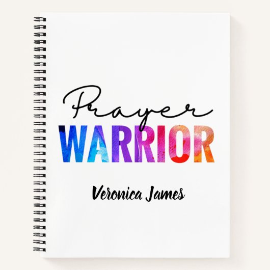 Prayer Warrior Journal-Notebook Notizblock (Vorderseite)
