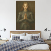 Prayer Warrior Maiden 02 – Serene Holy Armor Knigh Leinwanddruck (Insitu (Schlafzimmer))
