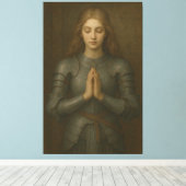 Prayer Warrior Maiden 02 – Serene Holy Armor Knigh Leinwanddruck (Insitu (Holzboden))