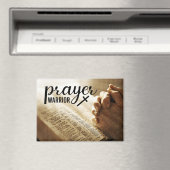 PRAYER WARRIOR Offene Bibel Christliches Kreuz Magnet (In Situ (Geschirrspüler))