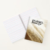 PRAYER WARRIOR Offene Bibel Christliches Kreuz Notizblock (Innenseite)