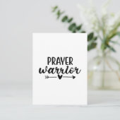Prayer Warrior Postkarte (Stehend Vorderseite)