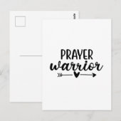 Prayer Warrior Postkarte (Vorne/Hinten)