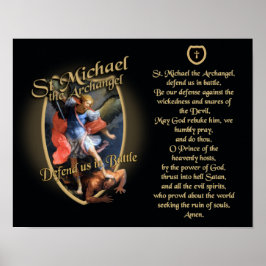 PRAYER ZU SAINT MICHAEL THE ARCHANGEL POSTER