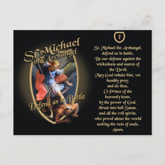 PRAYER ZU SAINT MICHAEL THE ARCHANGEL POSTKARTE (Vorderseite)