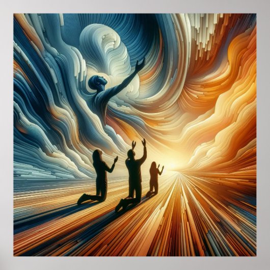 Prayerful Panorama Poster (Vorne)