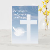 Prayers Sympathy Karte (Gelbe Blume)