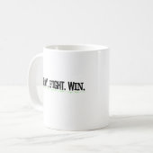 PrayFightWin Kaffeetasse (Vorderseite Links)