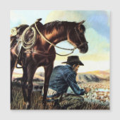 Praying Cowboy Magnetkarte (Vorderseite)