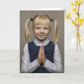 PRAYING FOR A CURE FOR LIBERALISM CARD KARTE (Gelbe Blume)