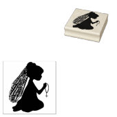 Praying Girl Gummistempel (Stempel)